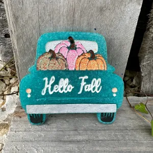 Fall Hello Fall Pumpkin Truck Car Freshie