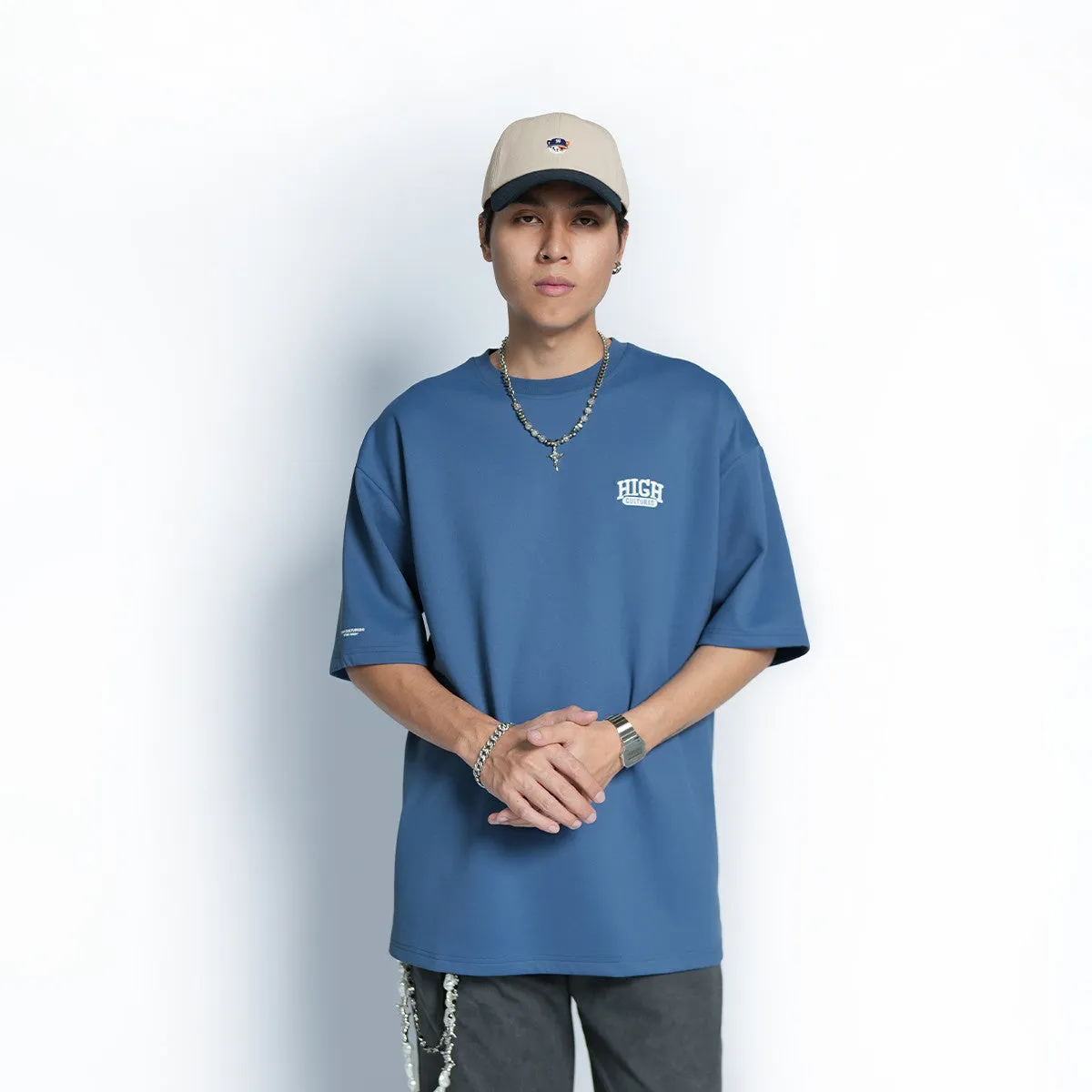 High Cultured Basic Retro College High Logo Tee - 1109