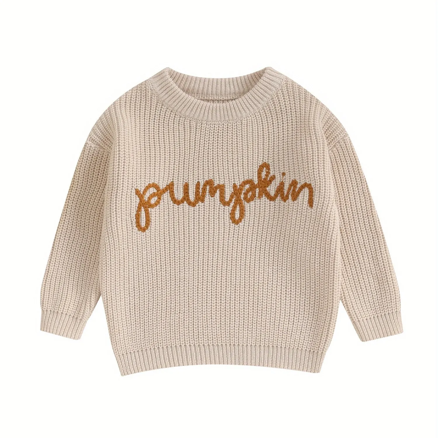 Knitted Baby Pumpkin Sweater