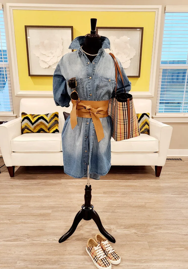 OVERSIZED DENIM TOP