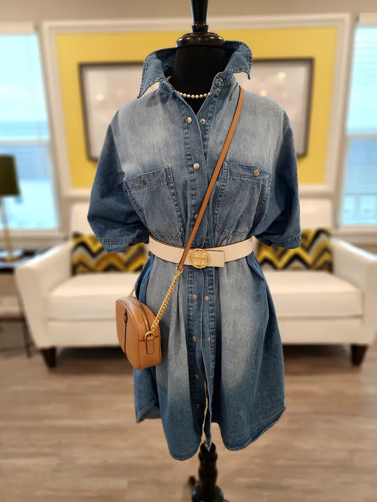 OVERSIZED DENIM TOP