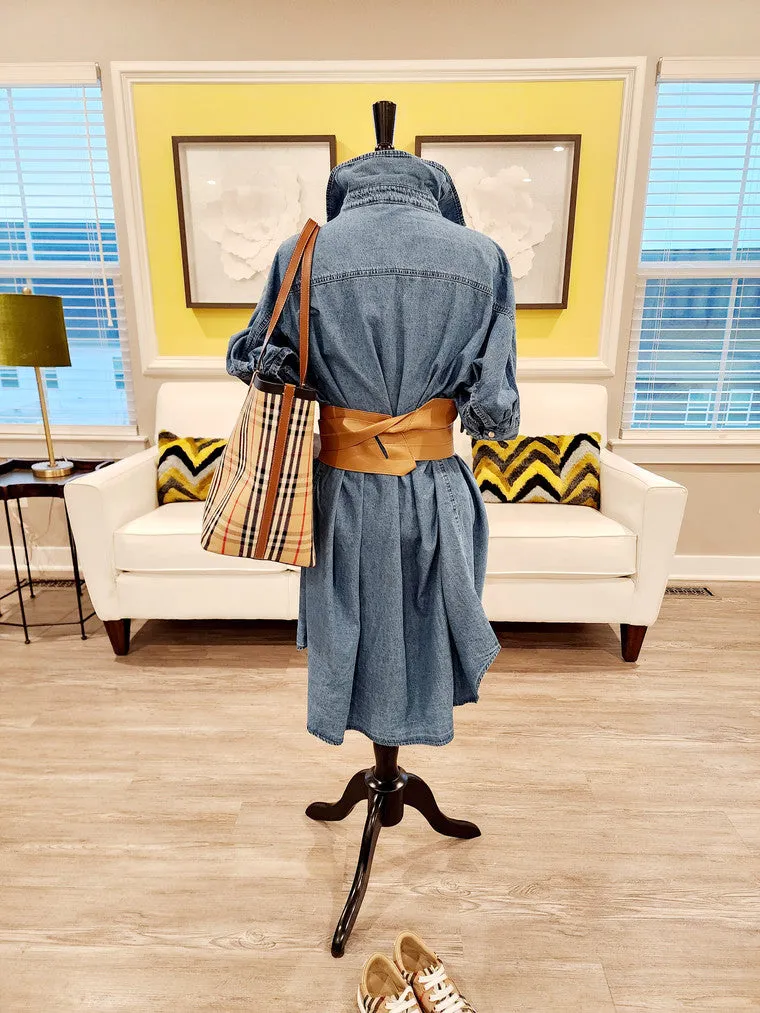 OVERSIZED DENIM TOP