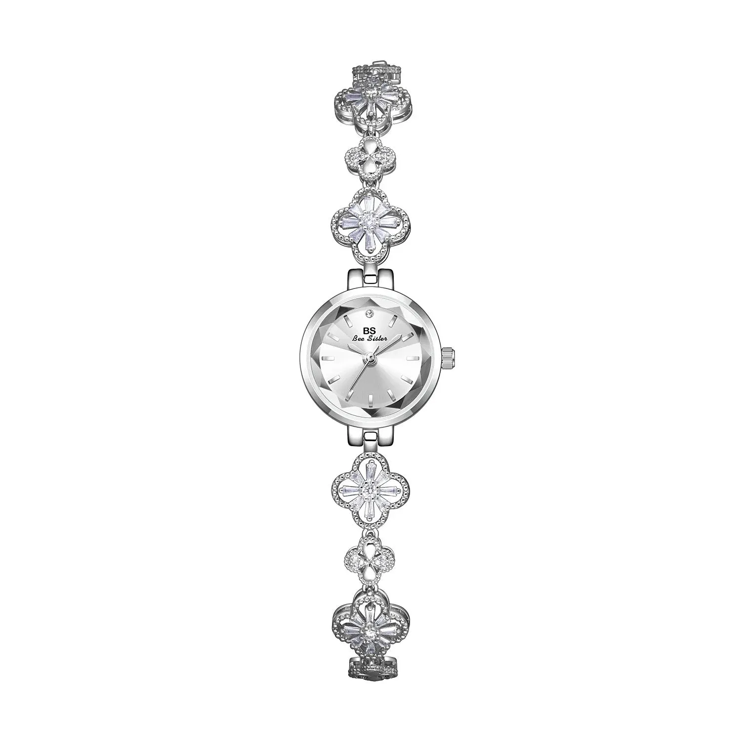 Women Luxury Diamond Shape Wristwatch