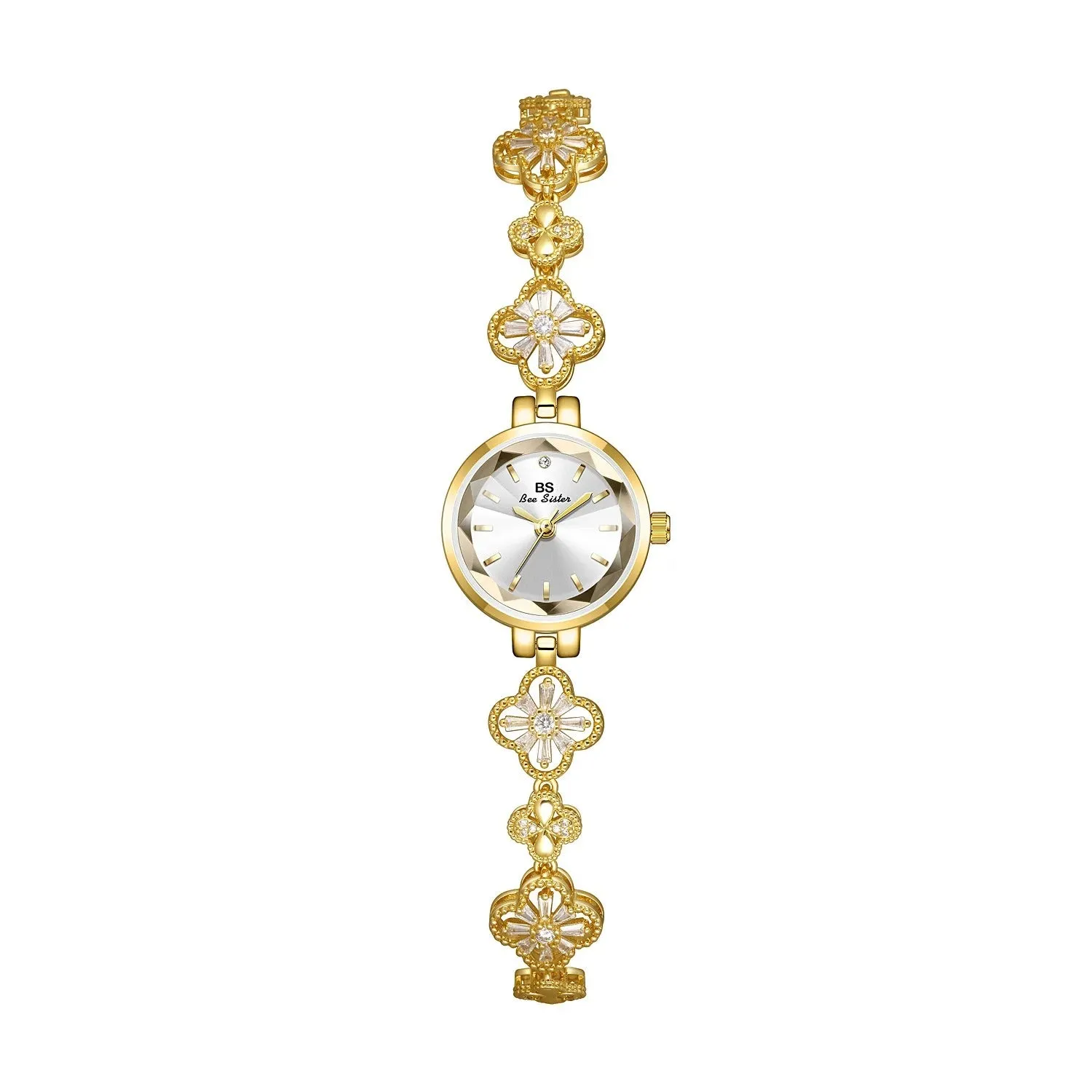 Women Luxury Diamond Shape Wristwatch